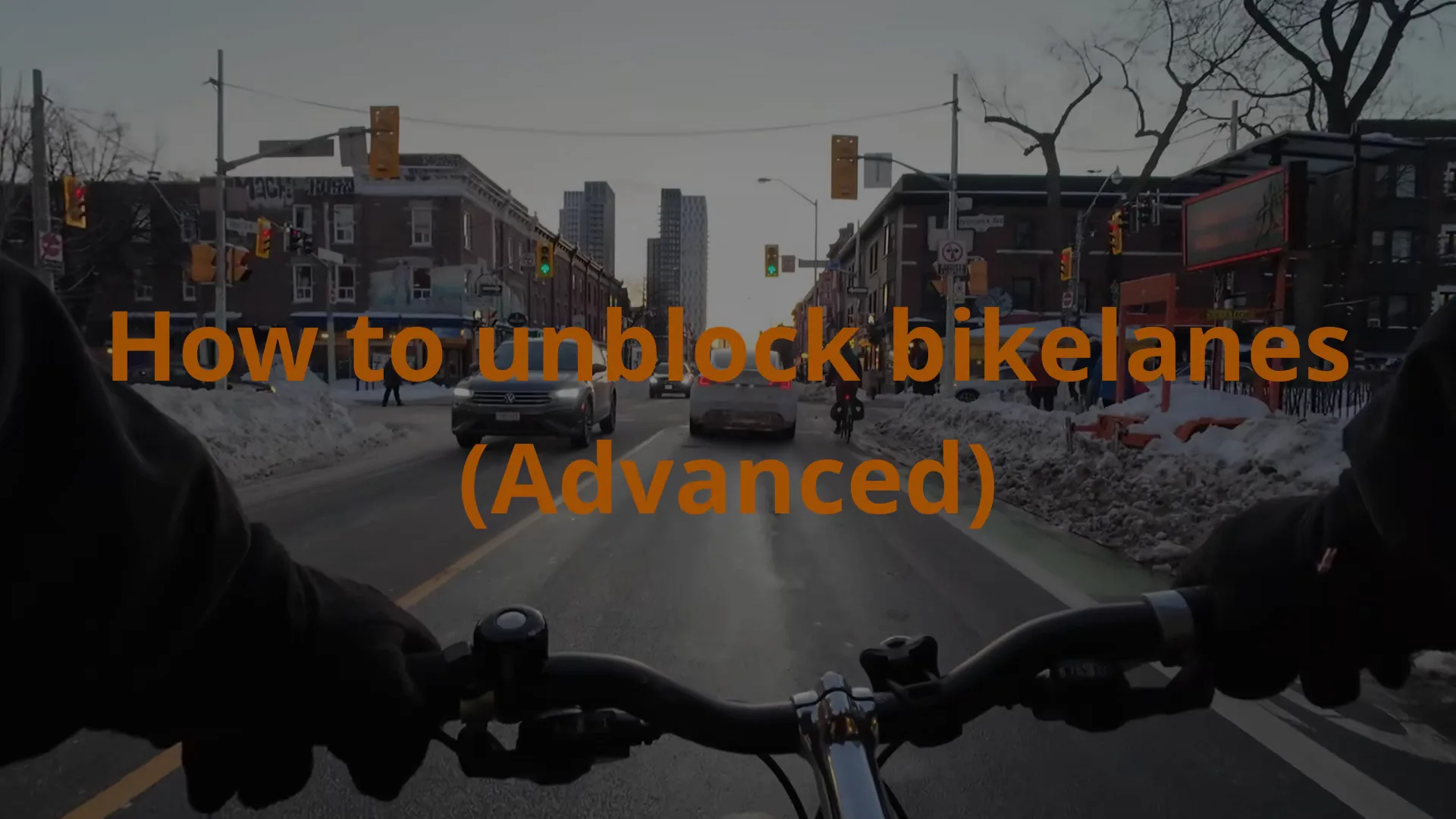 How to unblocked bikelanes (advanced)